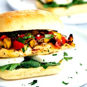 1 sandwich (236.6 g) Chicken Bruschetta Sandwich