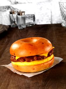 1 sandwich (241 g) Steak, Egg & Cheese Bagel
