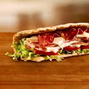 1 sandwich (249 g) 6" Subway Club Flatbread