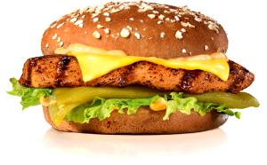 1 sandwich (256 g) Charbroiled Santa Fe Chicken Sandwich