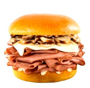 1 sandwich (281 g) 6" Double Roast Beef