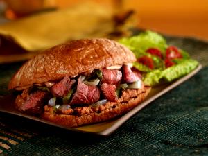 1 sandwich (293 g) Charbroiled Steak Torta