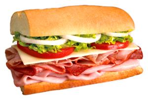 1 sandwich (296 g) Blimpie Best