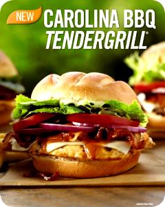1 sandwich (319 g) Carolina BBQ Tendergrill