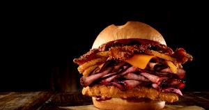 1 sandwich (359 g) Bourbon BBQ Triple Stack