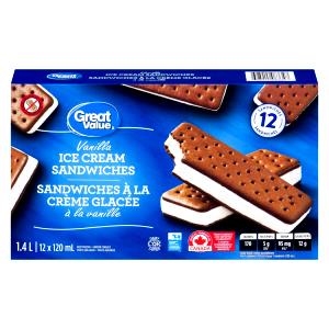 1 sandwich (59 g) Ice Cream Sandwich