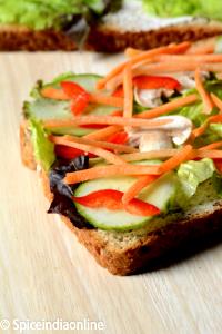 1 sandwich 6" Veggie