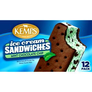 1 sandwich (60 g) Mint Chocolate Chip Ice Cream Sandwich