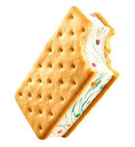 1 sandwich (61 g) Birthday Party Ice Cream Sandwich