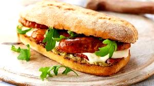 1 sandwich (62 g) Sausage Sandwich on Golden Bun
