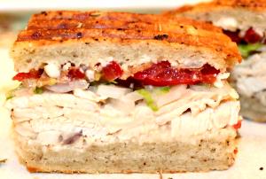 1 sandwich (7 oz) Chicken Caesar on Asiago Focaccia (Half)