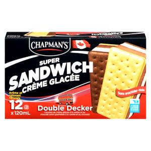 1 sandwich (72 g) Double Decker Ice Cream Sandwich