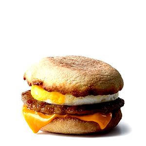 1 sandwich (7.5 oz) Sausage McMuffin with Egg (No Cheese)