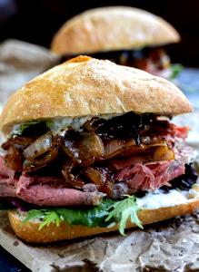 1 sandwich (8.55 oz) Shaved Prime Rib