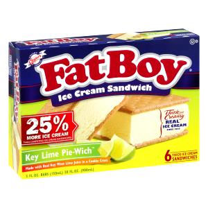 1 sandwich (86 g) Key Lime Ice Cream Sandwich