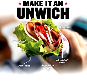 1 sandwich Italian Night Club Unwich