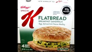 1 sandwich (95 g) Special K Flatbread Breakfast Sandwich Egg, Spinach & Cheese