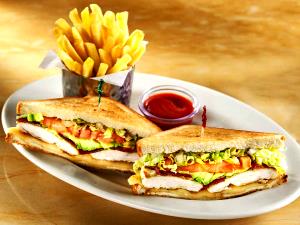 1 sandwich Avocado Club with Grilled Chicken