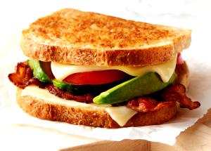 1 Sandwich Bacon and Cheese Sandwich with Spread