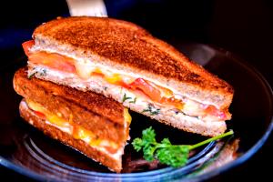 1 sandwich BBQ Smoked Salmon Sandwich