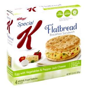 1 Sandwich Breakfast Sandwich, Egg With Vegetables & Pepper Jack Cheese