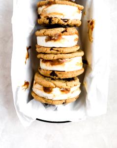 1 sandwich Caramel Swirl Ice Cream Sandwich
