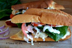 1 Sandwich Double Chicken & Bacon Ranch (İncludes Cheese) Sub