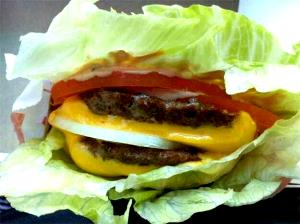 1 sandwich Double Whopper with Cheese (No Bun, No Ketchup)