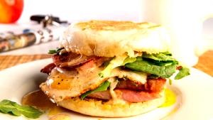 1 sandwich Eggs Benedict Breakfast Sandwich