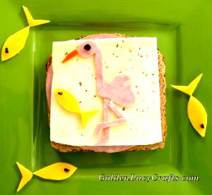 1 Sandwich Flamingo, Regular Size Sandwich