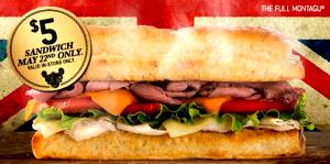 1 sandwich Full Montagu