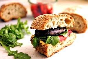 1 sandwich Grilled Portobello & Cheese Hoagie