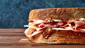 1 Sandwich Half Smoked Ham & Swiss On Stone-Milled Rye Cafe Sandwich