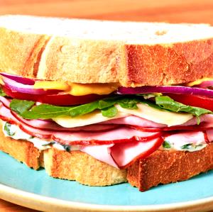 1 sandwich Ham & New York Cheddar Deli Sandwich