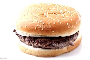 1 Sandwich Hamburger, Large, Single Patty, Plain