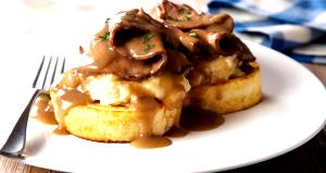 1 sandwich Hot Roast Beef Sandwich with Mashed Potatoes and Gravy
