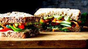 1 sandwich Hummus & Roasted Peppers Sandwich
