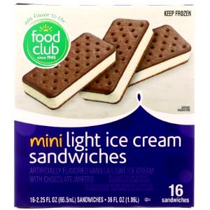1 Sandwich Light Ice Cream Sandwich
