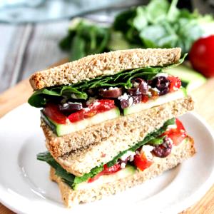 1 sandwich Mediterranean Veggie Sandwich