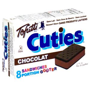 1 Sandwich Nondairy Sandwich Dessert, Cuties, Chocolate