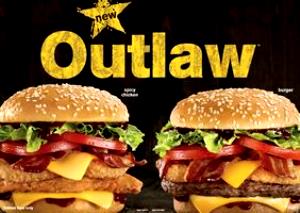 1 sandwich Outlaw Spicy Chicken Sandwich