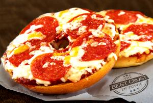 1 sandwich Pizza Bagel with Pepperoni