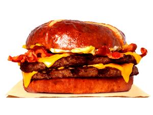 1 sandwich Pretzel Bacon King