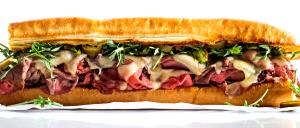 1 sandwich Roast Beef Sandwich with Swiss (Large)
