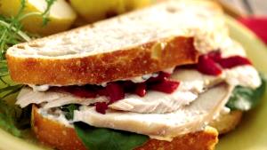 1 sandwich Roast Turkey & Swiss (No Mustard/No Mayo)