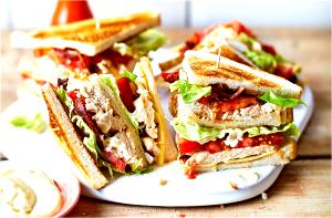 1 sandwich Roasted Chicken Club Sandwich