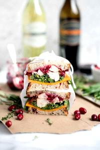 1 sandwich Roasted Turkey with Cranberry Aioli Sandwich