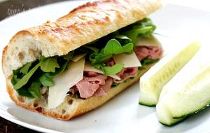 1 sandwich Slim Roasted Beef, Arugula & Parmesan
