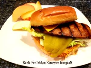 1 sandwich Southwest Santa Fe Chicken Sandwich