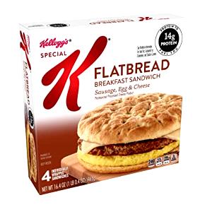 1 sandwich Special K Flatbread Breakfast Sandwich Sausage, Egg & Cheese